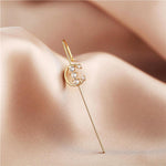 El Regalo 2PCs Glamorous Statement Ear Needle Wrap Crawler Earrings- Fashion Ear Cuff Ear Wrap Needle Earrings Jewelry For Girls & Women (Option-1)