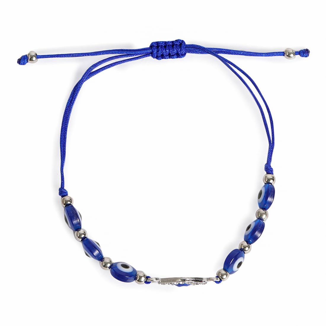 El Regalo 1PC Evil Eye Rakhi for Bhai/Bhabhi/Bhai/Bhatija/Bhatiji- Fancy Evil Eye Rakhi with Roli Chanwal, Rakhi Card in Rakhi Gift Box (Option-3)