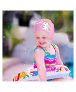 El Regalo Kids Cute Cartoon Swimming Cap & Goggle Set for Girls & Boys (for Kids Upto 10 Years Old) (Unicorn Swim Cap & Goggle)
