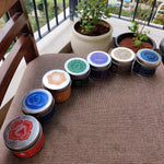 El Regalo Throat Chakra Tin Candles | Vishuddha Chakra Aromatherapy/Meditation Candles | Fragrances: Sandalwood