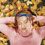 El Regalo 1 PC Reversible Sequins Stretchy Glittery Fashion Headbands for Teen Girls & Women (Multi Colored/Silver)
