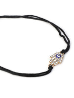 El Regalo Cute Evil Eye Rakhi for Brother - Kids/Teens/Adults- Beautiful Butterfly/Hamsa Hand Bracelet Rakhi with Roli Chawal in Rakhi Gift Box (Red Evil Eye Hamsa Hand)