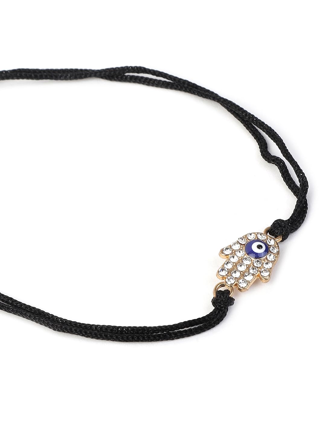 El Regalo Cute Evil Eye Rakhi for Brother - Kids/Teens/Adults- Beautiful Butterfly/Hamsa Hand Bracelet Rakhi with Roli Chawal in Rakhi Gift Box (Red Evil Eye Hamsa Hand)