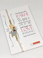 El Regalo Kids Rakhis- beautiful Kids Rakhis for Little Brother/Niece/Nephew with shagun, Rakhi Message Card in Rakhi Gift Box - for Kids/Babies/Toddlers (Tom & Jerry Rakhi)