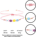 El Regalo Fashion Miyuki Evil Eye Bracelet | Japanese Miyuki Seed Beads Lucky Unisex Bracelets for All | Handmade 100% Authentic Japanese Miyuki Seed Beads Bracelets (Pink)