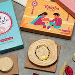 El Regalo 1PC Cute Kids Nazaria Rakhi for Little Brother - Kids Chrams Nazaria Rakhis for Babies/Toddlers with Roli Chawal, Rakhi Message Card in Rakhi Gift Box (Yellow Car Nazaria)