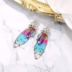 El Regalo Gorgeous Butterfly Wings Earrings - Handcrafted Colorful Austrian Crystal Hook Earrings for Women & Girls | Fantasy Fairy Dangle Earrings | Elegant Jewelry (Multi with Silver Finish)