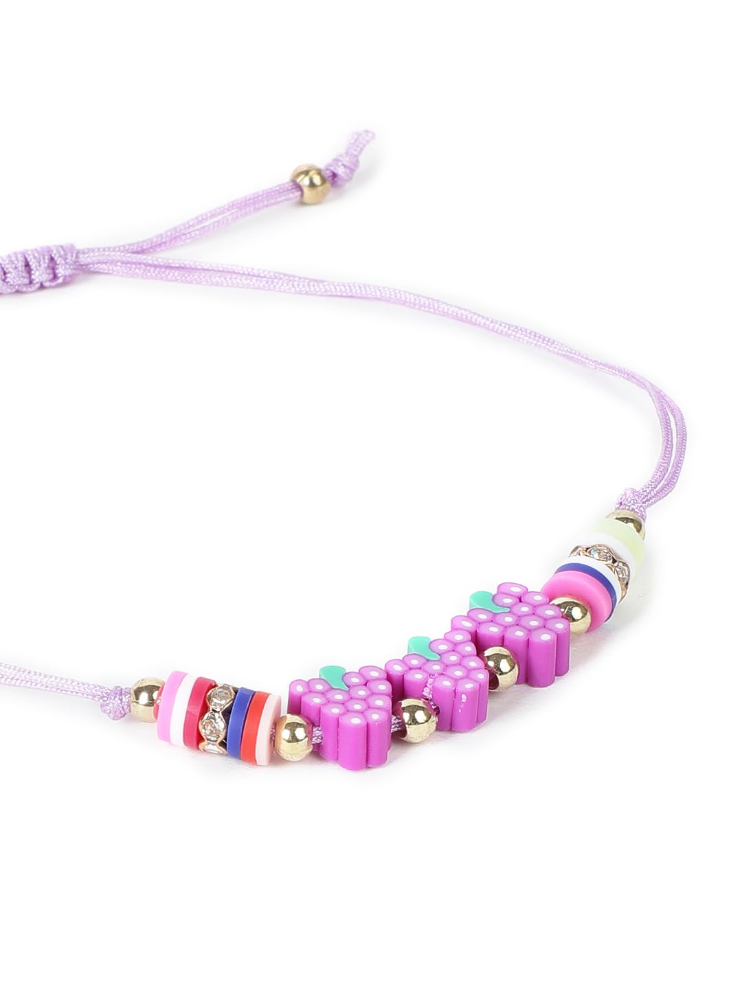 El Regalo 2PCs Cute Kids Fruits Beads Bracelet Rakhis Set for Brother/Bhai - Kids Rakhis with Roli Chawal in Gift Box - Adorable Fruit Charm Rakhis for Boys (Cute Rakhi Set-2)