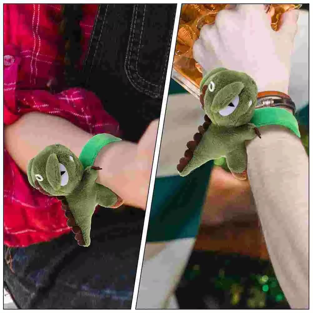 El Regalo Cute & Unique Plush Dinosaur Slap Band Rakhi for Kids/Brothers- Fluffy/Soft Dino Fun Rakhi for Bhai