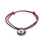 El Regalo 3 PCs Blue Evil Eye Handwoven Adjustable Unisex Bracelet Combo for Men/Women/Kids/Girls/Boys - Red, Black & Coffee Thread Evil Eye Bracelet Set