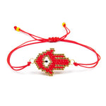 El Regalo Fancy Evil Eye Rakhi Set for Brother & Sister-in-Law | Japanese Miyuki Seed Beads Lucky Rakhis for Bhaiya & Bhabhi | Handmade 100% Authentic Japanese Miyuki Seed Beads