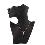 El Regalo u Evil Eye Resin Druzy Hamsa Hand Pendant Necklace for Girls & Women | Evil Eye Modern Pendant Necklace (Black)