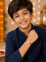 El Regalo 1PC Sports Balls Rakhi for Brother- Cute & Fancy Balls Bracelet Rakhi for Sports Lover Brother with Roli Chawal in Rakhi Gift Box (Baseball)