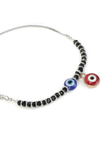 El Regalo Cute & Fancy Baby Evil Eye Nazaria Bracelet Rakhi with Roli Chawal, Rakhi Message Card in Rakhi Gift Box - Kids Evil Eye Adjustable Chain Rakhi (Red Evil Eye Nazaria Rakhi)