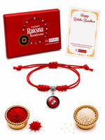 El Regalo 1PC Superhero Kids Rakhi- Fun Kids Bracelet Rakhi with Roli Chawal, Rakhi Message Card in Rakhi Gift Box for Little Bro/Sister/Niece or Nephew (Thor Red Rakhi)