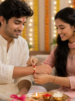 El Regalo Red Ethnic Rakhi Dori Kids Rakhi - C letter