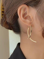 El Regalo Fashion Arch Earrings- Contemporary Back Hanging Dangle Earrings for Girls & Women