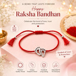 El Regalo Goddess Lakshmi Ji Footprints Rakhi for Brother, Adjustable Bracelet