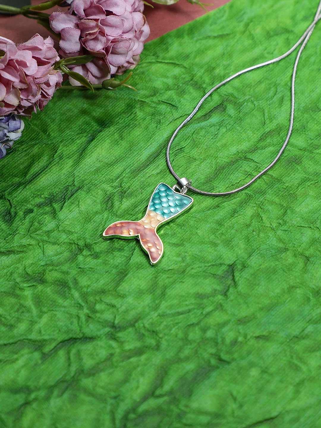 El Regalo Mermaid Pendant Necklace for Girls & Women- Enchanting Fish Tail Mermaid Jewelry