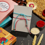 El Regalo 2PCs Cute Kids Bracelet Rakhi Combo Sets- Fancy Kids Rakhi for Brother/Sister with Roli Chwal, Rakhi Message Card in Rakhi Box for Babies/Toddlers/Kids (2 Dolphins Rakhi)