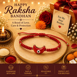 El Regalo Evil Eye Bracelet Rakhi for Brother with Roli Chawal in Gift Box