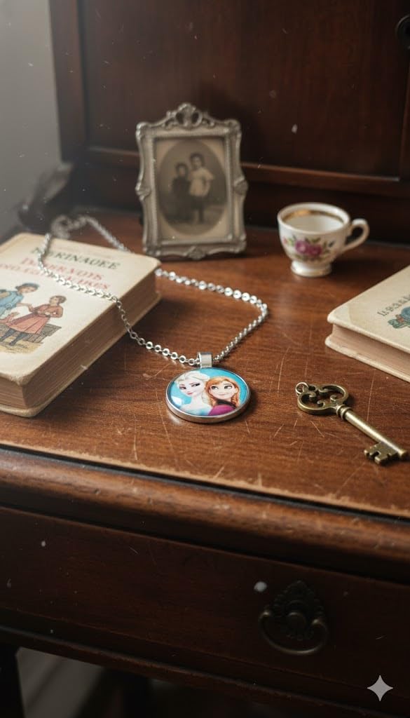 El Regalo Enchanted Tales Princess Pendant Necklace for Girls & Toddlers - Magical Character Jewelry for Birthdays, Parties & Gifting (Style-21)