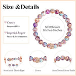 El Regalo Best Friends Crown Charm Beaded Bracelet- Friendship Bracelet For Girls/Women Inspirational Bracelets