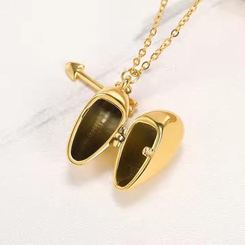 El Regalo Personalized Love Letter Openable Heart Necklace - 18K Gold Plated Secret Message Pendant with Cupid Arrow, Romantic Jewelry for Women & Girls, Valentine's, Birthday & Anniversary