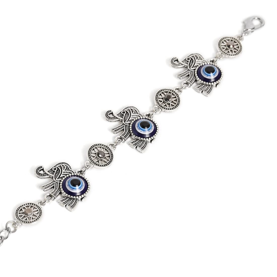 El Regalo 1PC Evil Eye Unisex Bracelet for Girls/Boys/Men/Women- Evil Eye Chain Bracelets (Elephant Evil Eye)