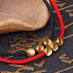 El Regalo 1 PC Feng Shui Handmade String Bracelet - Tibetan Unisex Bracelet for Girls/Boys/Men & Women (Black String Bracelet)