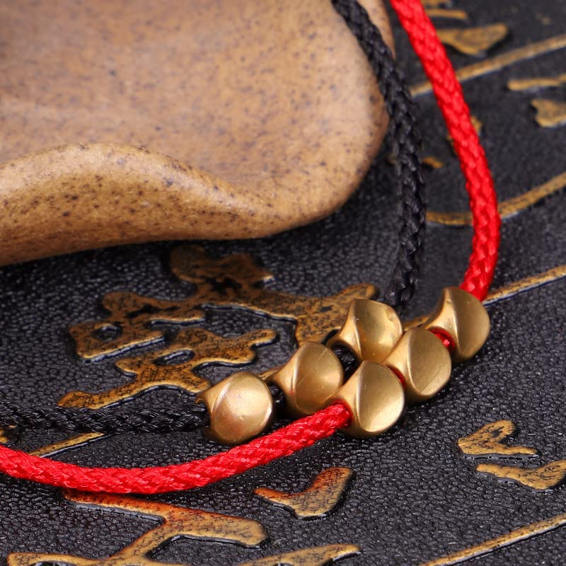 El Regalo 1 PC Feng Shui Handmade String Bracelet - Tibetan Unisex Bracelet for Girls/Boys/Men & Women (Black String Bracelet)