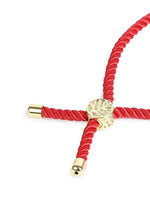 El Regalo Name Initials Evil Eye Bracelet Rakhi for Brother- Name Letter CZ Rakhi with Roli Chawal, Message Card in Rakshabandhan Box for Bhai (Red- S)