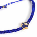 El Regalo 1 PC Hamsa Hand Evil Eye Nazaria Rakhi for Brother- Fancy Evil Eye Rakhi Gift Box with 1 PC Rakhi, Shagun Pack & Rakhi Message Card in Rakhi Gift Box (Blue Hamsa Rakhi)