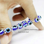 El Regalo 2 PCs Evil Eye Couple Jewelry Set- Evil Eye Big Leather Rope Necklace & Bracelet Set Best Friends/Besties/Couple- Women Men- Valentine's Day Gift (Evil Eye Jewelry Set- 1)