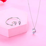El Regalo 3 PCs Cute Enamel Pony/Unicorn Pendant Necklaces, Bracelet & Ring Set for Kids/Girls/Teens | Unicorn Jewelry for Unicorn Theme Party- Gift for Girls