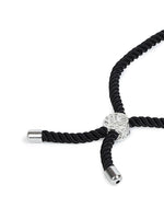 El Regalo Name Initials Evil Eye Bracelet Rakhi for Brother- Name Letter CZ Rakhi with Roli Chawal, Message Card in Rakshabandhan Box for Bhai (Black-R)