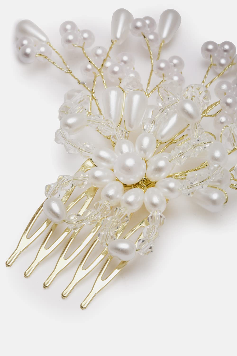 El Regalo Bridal Pearls, Crystals Hair Comb Wedding Hair Pins, Wedding Hair Accessories for Brides Bridesmaid