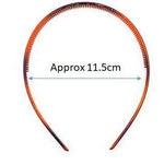 El Regalo Womens & Girls 2 PC Brown Resin Tooth Comb Plain This Hairband Sport Headband