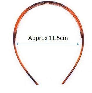 El Regalo Womens & Girls 2 PC Brown Resin Tooth Comb Plain This Hairband Sport Headband