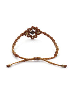 El Regalo Natural Gemstone Tiger Eye Anklet for Girls & Women | Designer Bohemian Style Tiger Eye Adjustable Ankle Bracelet for Girls & Women