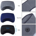 El Regalo 2 PCs Winter Fleece Ear Warmers Headband with Buttons for Facemask - Winter Ear Muffs for Men Women Boys & Girls in Cold Weather, Running Yoga Skiing Riding Bike Ear Cover (2 Grey)
