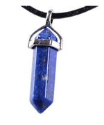 El Regalo 1 PC Hexagonal 6 Faces Healing Crystal Unisex Necklaces for Men/Women/Girls/Boys- Healing Stone Pendant Jewelry (Synthetic Lapis Lazuli)