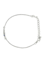 El Regalo 1PC Hamsa Hand CZ Evil Eye Chain Rakhi for Brothers | Lucky Evil Eye Rakhis with Roli Chanwal, Rakhi Message card in Rakhi Gift Box for Bhai/Bhabhi/Niece or Nephew (Silver Hamsa Hand)