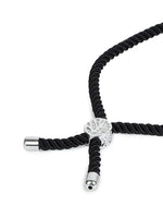 El Regalo Name Initials Evil Eye Bracelet Rakhi for Brother- Name Letter CZ Rakhi with Roli Chawal, Message Card in Rakshabandhan Box for Bhai (Black-I)