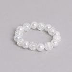 El Regalo Kids Girls Princess Jewelry Set - White Bead Necklace, Bracelet & Earrings for Girls