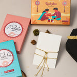 El Regalo Fancy Evil Eye Rainbow Charms Unisex Kids Rakhi for Girls & Boys- Cute Kids Rakhis with Roli Chawal, Message Card in Rakhi Gift Box for Kids/Babies/Toddlers (Rainbow 3 Beads Evil Eye Rakhi)