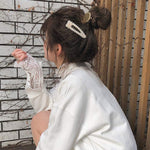 El Regalo 3 PCs Pearl Hairband & Pearl Hair Clips Combo | Decoration Hair Band Headband for Kids, Girls and women | Bridal Fancy Party Wedding Pearls Hairbands & Clips (Pearl Hairclips & Hairband-1)