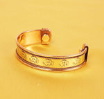 El Regalo "OM Namah Shivay Copper Healing Meditation Unisex Broad Bracelet/Kada for Men & Women | Healing Religious Copper Kada (OM Magnetic Therapy Bracelet)