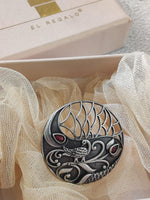 El Regalo Vintage Filigree Peacock Adjustable Finger Ring For Girls/Women - Oxidized Metal