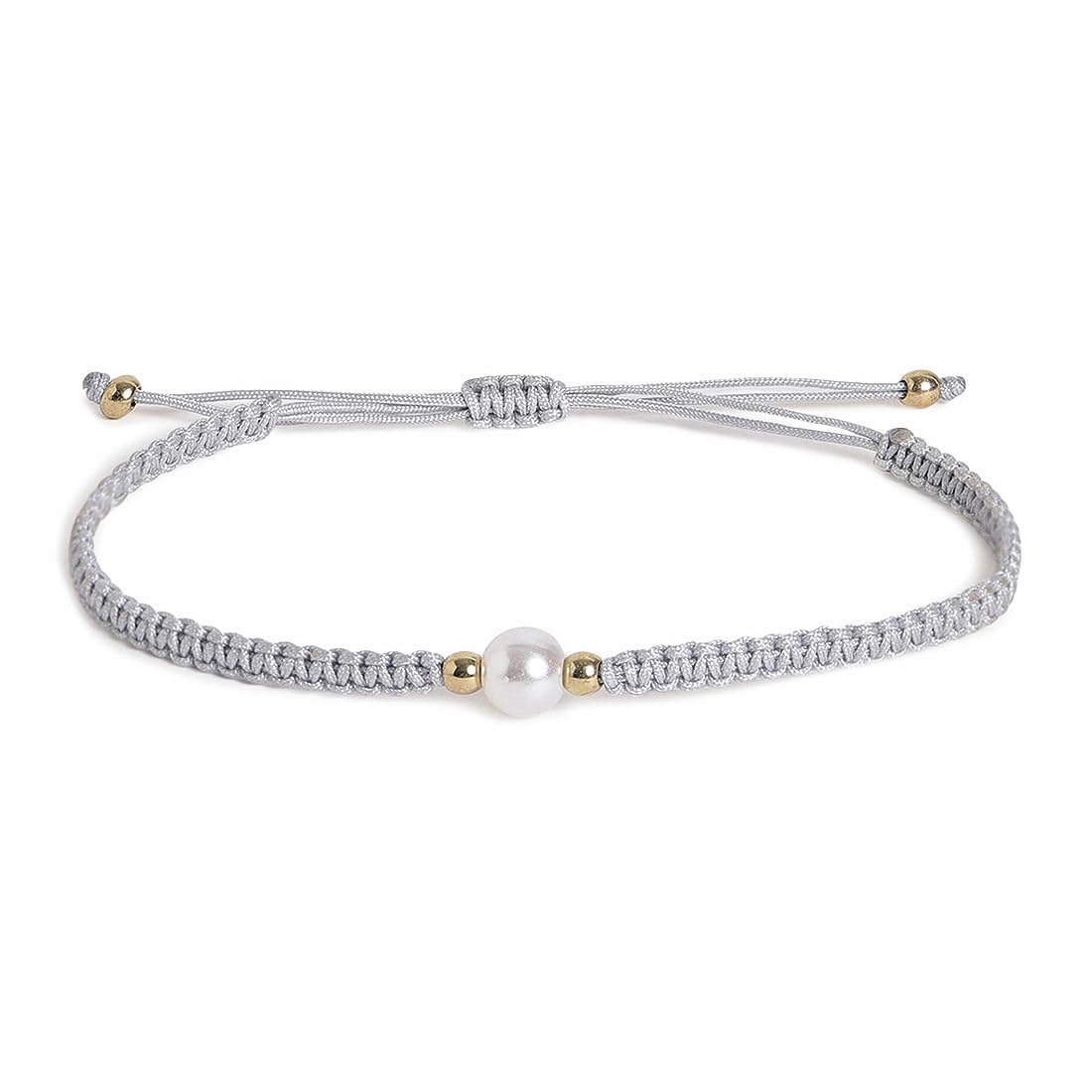 El Regalo 2PCs Pearls Rakhi Combo Set for Bhaiya-Bhabhi/Bhai- Bhatija/Bhatiji- Rakhi Gift Combo with 2 Pearls Rakhi, Roli-Chawal Shagun Pack, Message Card in Gift Box (Grey)